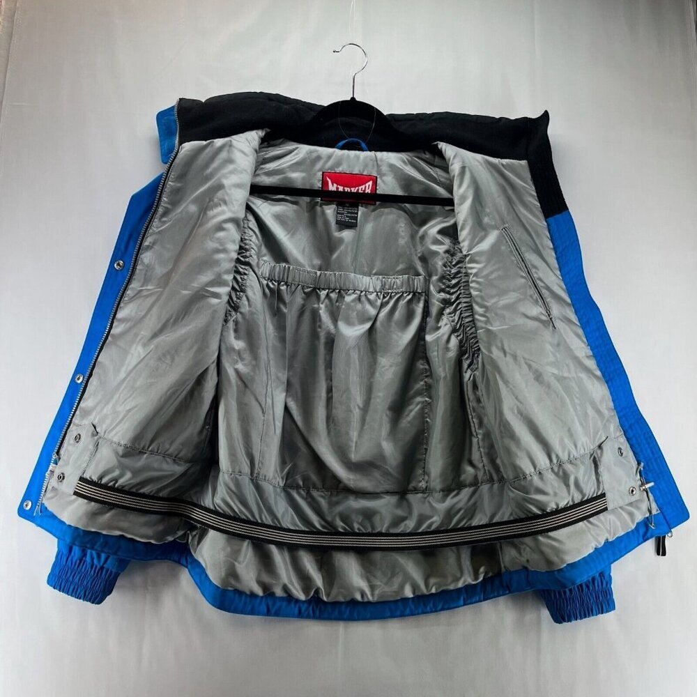 MARKER Jacket Womens Sz 10 Convertible Vest Removable Sleeve Ski Snowboard Blue - Picture 2 of 12